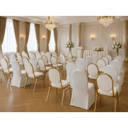 Zestaw krzesło bankietowe HESTIA +        pokrowiec WEDING