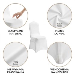Zestaw krzesło bankietowe HESTIA +        pokrowiec WEDING