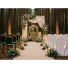 Zestaw 4 krzeseł bankietowych HEKATE +    4 pokrowce WEDING