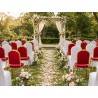 Zestaw 4 krzeseł bankietowych HEROS + 4   pokrowce WEDING