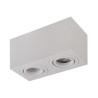 AZZARDO lampa sufitowa / plafon BRANT 2   SQUARE biała