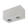 AZZARDO lampa sufitowa / plafon BRANT 2   SQUARE IP44 biała