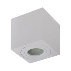 AZZARDO lampa sufitowa / plafon BRANT     SQUARE IP44 biała