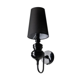 AZZARDO lampa ścienna BAROCO czarna