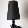 AZZARDO lampa ścienna BAROCO czarna