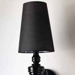 AZZARDO lampa ścienna BAROCO czarna