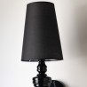 AZZARDO lampa ścienna BAROCO czarna