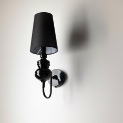 AZZARDO lampa ścienna BAROCO czarna