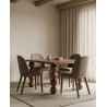 Zestaw 2 krzeseł TUYA brązowy