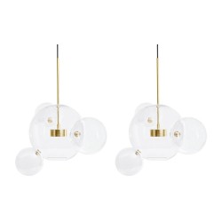 MOOSEE zestaw 2 lamp wiszących CAPRI 4    złoty