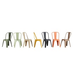 Zestaw 2 Krzeseł TOWER PARIS PP UV żółte