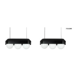 MOOSEE zestaw 2 lamp wiszących DROPS 3    czarny