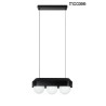 MOOSEE zestaw 2 lamp wiszących DROPS 3    czarny