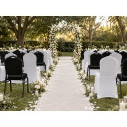 Zestaw 2 krzeseł bankietowych HERON + 2   pokrowce WEDING
