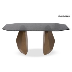 MaMaison konsola CELESTE 150 złota /      czarna