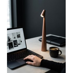 Lampka biurkowa / ogrodowa SHP SLIM       brązowa