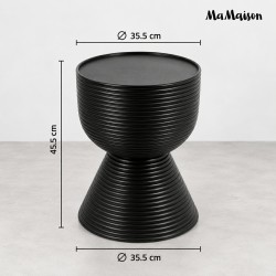 MaMaison stolik LAPIS 36 czarny / drewno  mango