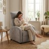 Fotel wypoczynkowy rozkładany RELAX       PREMIUM jasny szary