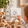 Zestaw 10 sztuk zabezpieczeń do gniazdka  SHP Child Protect BUZZ biały