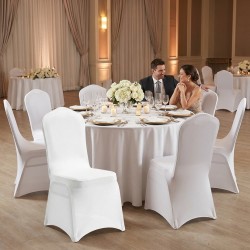 Pokrowiec na krzesło bankietowe SHP       WEDING biały