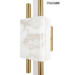 MOOSEE lampa ścienna EVANS biała / złota