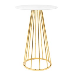 Stolik barowy GLAM 60 biały
