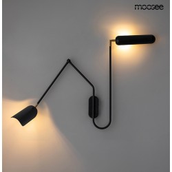 MOOSEE lampa ścienna TENTA czarna