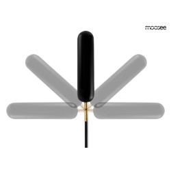 MOOSEE lampa ścienna TENTA czarna