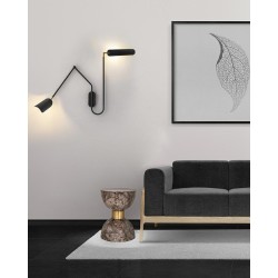 MOOSEE lampa ścienna TENTA czarna