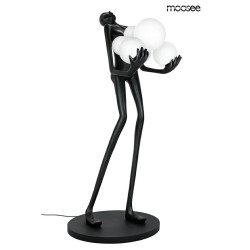 MOOSEE lampa podłogowa HUMAN czarna