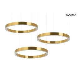 MOOSEE lampa wisząca RING 60 + 60 + 60    złota na jednej podsufitce