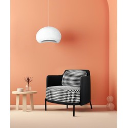 Fotel VENICE BLACK czarny PU / pepitka