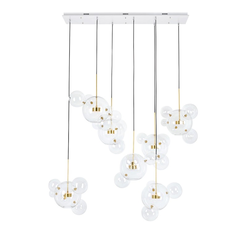 MOOSEE lampa wisząca CAPRI LINE 7 złota