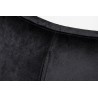 Fotel EGG SZEROKI VELVET czarny.50 - welur, podstawa stal