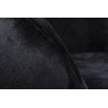 Fotel EGG SZEROKI VELVET czarny.50 - welur, podstawa stal