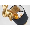 KARE lampa stołowa RABBIT 50 cm złota / czarna