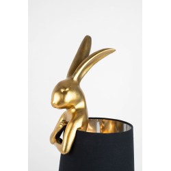 KARE lampa stołowa RABBIT 50 cm złota / czarna