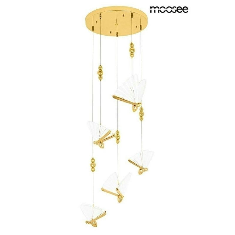 MOOSEE lampa wisząca BUTTERFLY DISC 5     złota