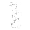 MOOSEE lampa wisząca BUTTERFLY DISC 5     złota