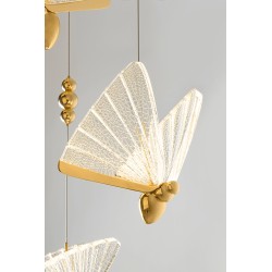 MOOSEE lampa wisząca BUTTERFLY DISC 5     złota