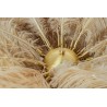 MOOSEE lampa podłogowa TIFFANY 175        beżowa mosiądz / naturalne pióra