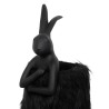 KARE lampa stołowa RABBIT FUR 50 cm       czarna / złota