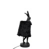 KARE lampa stołowa RABBIT FUR 50 cm       czarna / złota