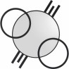 KARE lustro ścienne TRIPLE CIRCLE         124x119 cm