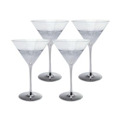 KARE komplet 4 kieliszków do martini      NIGHT SKY 300 ml