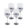 KARE komplet 4 kieliszków do czerwonego   wina NIGHT SKY 400 ml