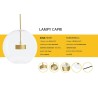 MOOSEE lampa wisząca CAPRI 6 złota