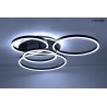 MOOSEE lampa sufitowa / plafon RINGS 5    czarna