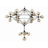 MOOSEE lampa wisząca PLANETARIO 41        czarna - klosze bursztynowe