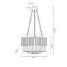 MOOSEE lampa wisząca IMPERIAL SILVER 60